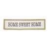 HOME SWEET HOME Farmhouse Spring Collection Washed Canvas 72" Long Tablerunner