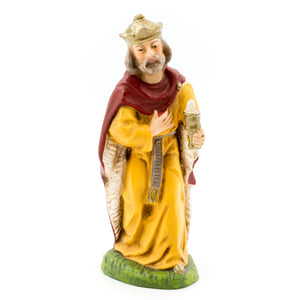 Marolin Paper Mache 3 Wise Men Magi 3-3.8" Christmas Figure Mini Nativity Set