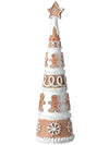 12.5" Iced Gingerbread Cookie Frosted Christmas Village Figure