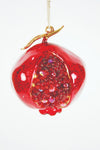 Cody Foster Red Jeweled Pomegranate Faux Food Fruit 4" Christmas Ornament