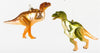 180 Degrees Dino Dinosaur Orange Glass Christmas Ornament Set of 2