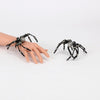 Black Spider Bracelet Bead Silver Halloween Costume Wristlet 6"