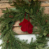 Ragon House 4" Burgundy Red Knit Christmas Mitten Pair on String Ornament