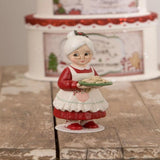 Bethany Lowe Sweet Tidings Bakery Mrs. Santa Claus Baking Christmas Cookies Figure