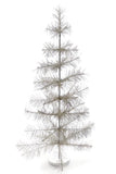 38" Tall Shaggy Silver Mylar Branch Tabletop Christmas Tree