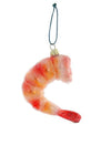 Cody Foster Cocktail Shrimp Appetizer Iced Faux Food Beaded Glass Christmas Ornament
