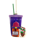 Cody Foster Fast Food Taco Bell Hot Sauce Soda Meal Glass Christmas Ornament