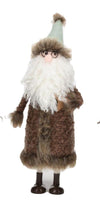 180 Degrees 11" Gnome Woodland Santa Coat with Star Christmas Village Figure