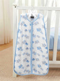 Mud Pie Blue Layette Collection Bamboo Sleeping Bag, Elephant Print