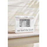 Wedding Collection "Tying the Knot" Wood Photo Frame Holds 4" x 6" Picture
