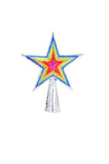 Cody Foster Distant December Small Rainbow Silver 7.5" Christmas Tree Topper