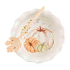 Mud Pie Home GIVE THANKS Watercolor Pumpkin Thanksgiving Side Bowl Set