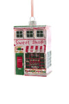 Cody Foster Christmas Village Shoppes Glass Christmas Ornament Sweet Candy Store Front