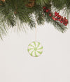 Bethany Lowe Green Peppermint Mini 1.75" Sugared Christmas Ornament