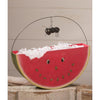 Hello Summer Watermelon Face Decor Picnic Bucket Basket