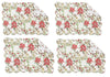 Eve Red Poinsettia Christmas Flower 13" x 19" Placemat Set of 4