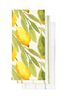 Lemon Branches Yellow Print Cotton Kitchen Dish Towel Set of 3