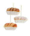 4" Sweet Bread in Paper Cup Foam Christmas Ornament Set of  3