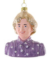 Cody Foster Golden Girls Rose TV Show Bust Glass Christmas Ornament