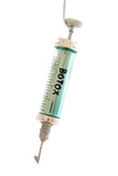 Cody Foster Botox Beauty Needle Syringe Injection Wrinkle Free Glass Christmas Ornament