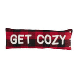 GET COZY Red Black Buffalo Check Lumberjack Christmas 11" x 35" Pillow