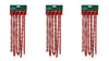 9 Feet Twisted Strand Red Gold 9' Bead Christmas Garland Set of 3