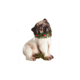 Bethany Lowe Furry Friend Pug Dog Christmas 3.5" Tree Ornament