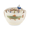 Mud Pie Home Lakehouse Collection Fish Sailboat 2 Pc Dip Bowl Cup Set
