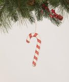 Bethany Lowe Red Candy Cane 5" Long Sugared Christmas Ornament