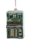 Cody Foster Christmas Village Shoppes Glass Christmas Ornament Boulangerie Butcher Store Front