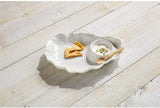 Mud Pie Home Natural Beauties Beach Collection Oyster Shell Shape Chip and Dip Serving Set