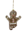Cody Foster Gingerbread Man with Bite Eaten Glass Christmas Humor Ornament