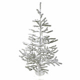 Kurt Adler 36" Flocked Alpine Short Needle Green Tabletop Christmas Tree