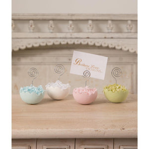 Bethany Lowe Cracked Easter Egg Spring Place Card Place Card Photo Holder Ornament