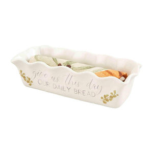 Mud Pie Home GIVE US THIS DAY Daily Bread Baker Dish Towel Set