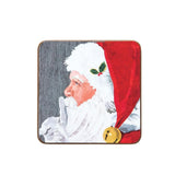Santa Christmas Season Bar Drink Coaster Set of 4