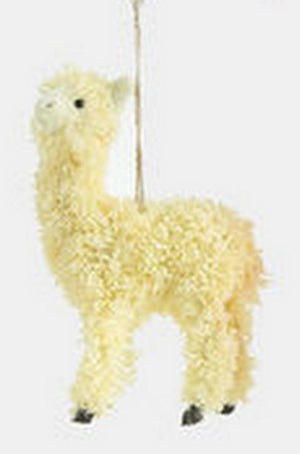 180 Degrees Llama Fuzzy Fur Plush Mexican Christmas Ornament