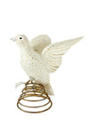 Cody Foster Peace on Earth Dove Ivory Metallic Gold Christmas Tree Topper