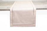 Rose Gold Lurex Hemstitch Metallic Sheen Special Occasion Table Linens