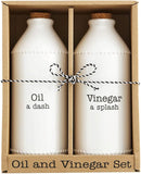 Circa Collection Oil and Vinegar Decanter Jar Cork Serving Storage Set