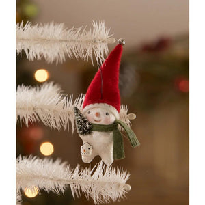 Bethany Lowe Michelle Allen Red Stocking Cap Snowman Christmas Ornament
