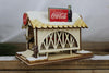 Ginger Cottages Coca-Cola Covered Bridge Wood Christmas Village Mantel