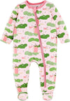 Mud Pie Kids Pink Golf Club Print Girls 1 Pc Sleeper Pajamas Set