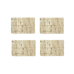 Woodland Birch Bark Rustic Table Linens - 4 Placemats 12" x 18"