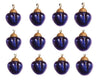 1" Mini Mercury Colored Glass Heart Shaped Ornaments, Set of 12