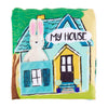 Mud Pie Kids MY HOUSE Plush Bunny Book with Flaps Preschool Play