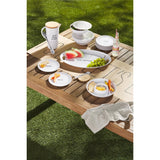 Mud Pie Home Circa Melamine Outdoor Collection CHOW TIME Salad Plate