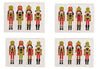 Nutcracker Soldier Red Green Cloth Christmas Placemat Set of 4