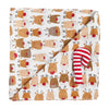 Mud Pie Kids REINDEER Christmas Baby Muslin Swaddle Blanket Candy Cane Rattle Set