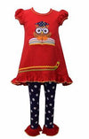 Bonnie Jean Baby Girls Wise Owl Tunic Top and Leggings 2 Pc Set BTS School New